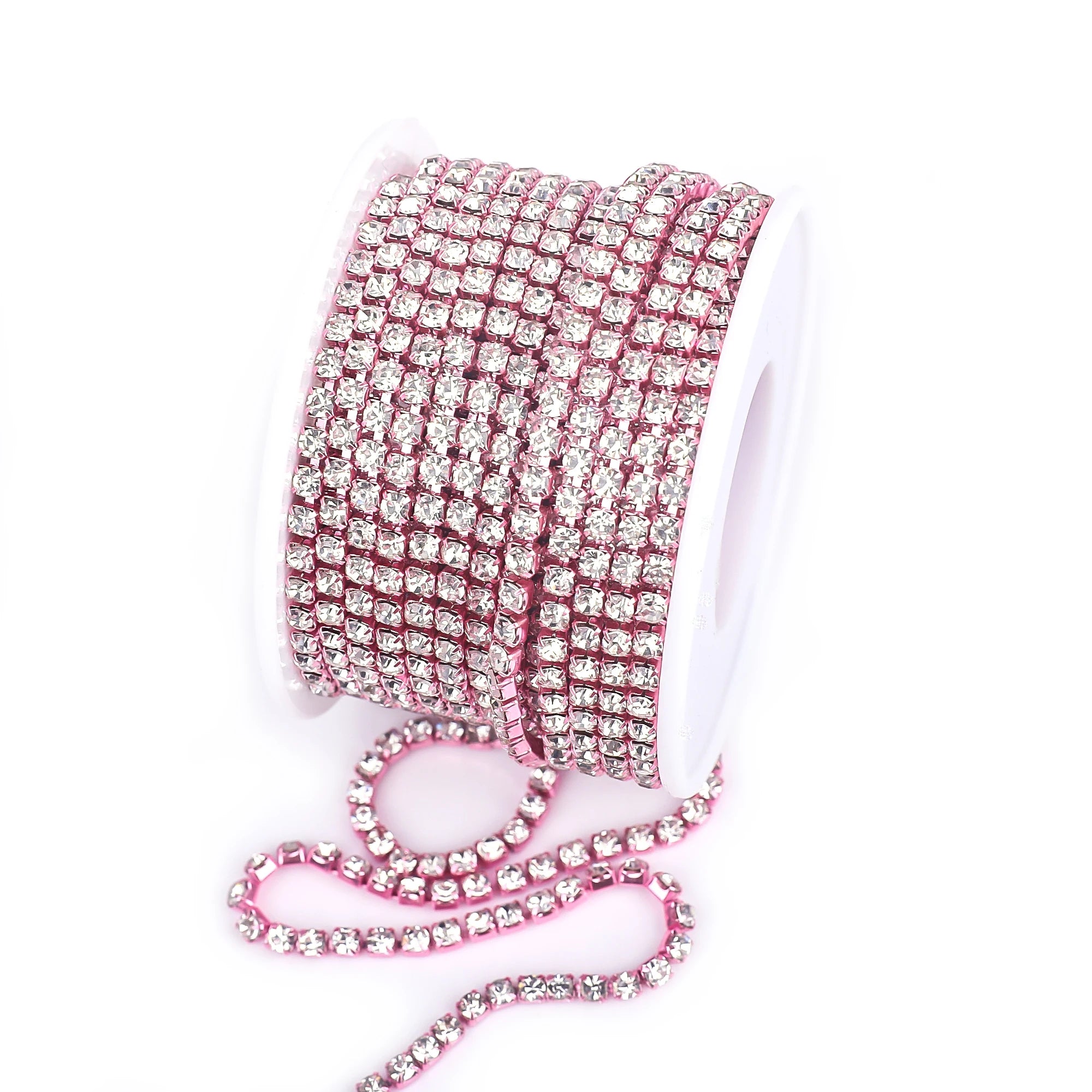 The Stardust Sparkle Cascade – Premium AAAA Glass Crystal Dense Rhinestone Cup Chain Trim