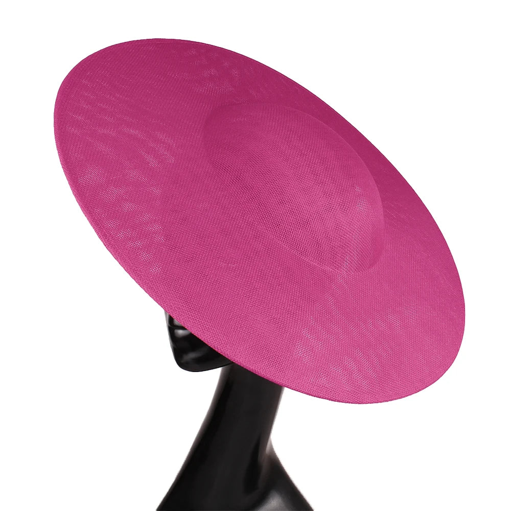 40cm Large Round Sinamay Fascinator Base DIY Millinery Derby Hat Headpiece Mold