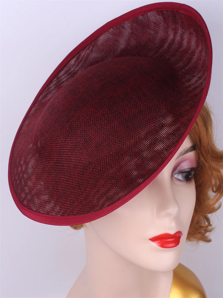 30cm Round Sinamay Fascinator Base DIY Millinery Headpiece Hat Making Blank