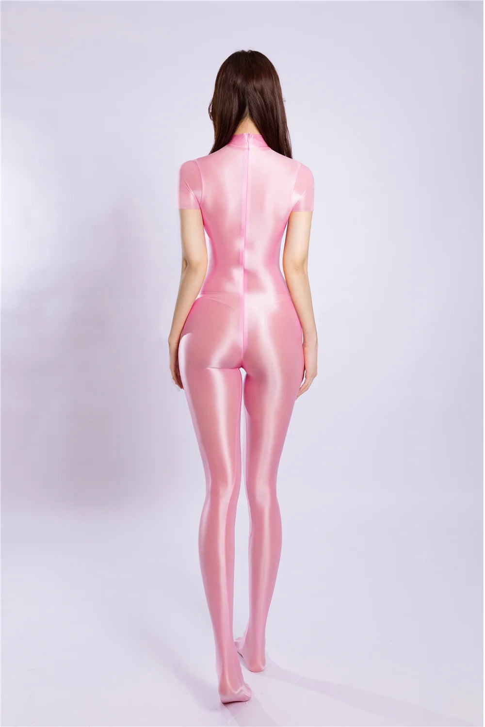 Breathable High-Stretch Zipper Crotch Yoga Bodysuit Shaping Leotard Unitard