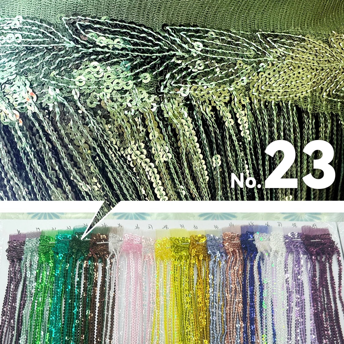 Premium Sequin Fringe Trim (20CM)