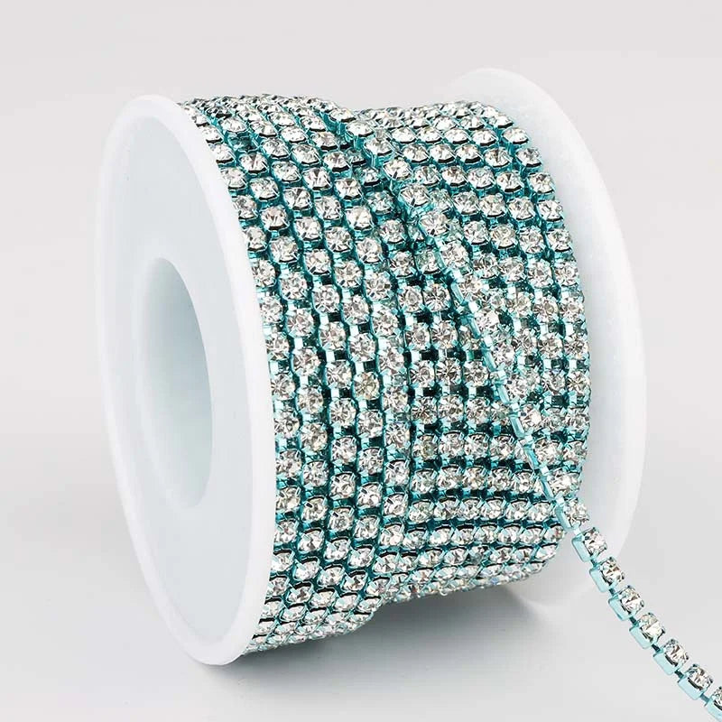 The Stardust Sparkle Chain – Deluxe Crystal Rhinestone Cup Chain Trim