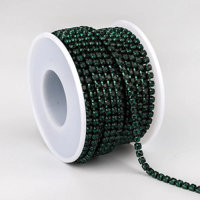 The Stardust Sparkle Chain – Deluxe Crystal Rhinestone Cup Chain Trim