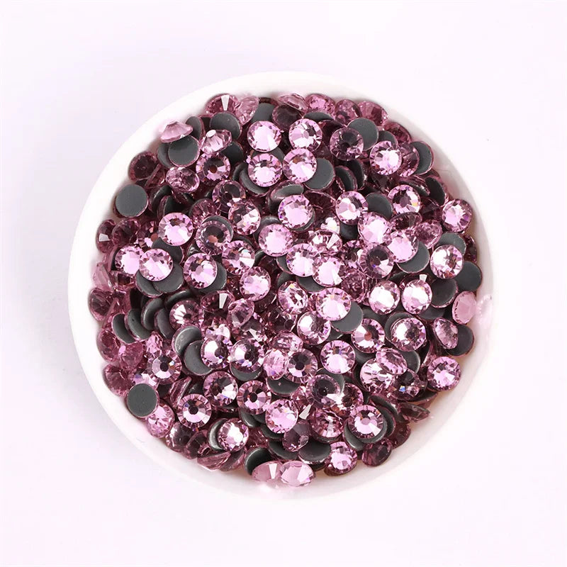 Glass Crystal Hot-Fix Rhinestones Flatback Strass Stones SS6-SS30 Bulk Pack