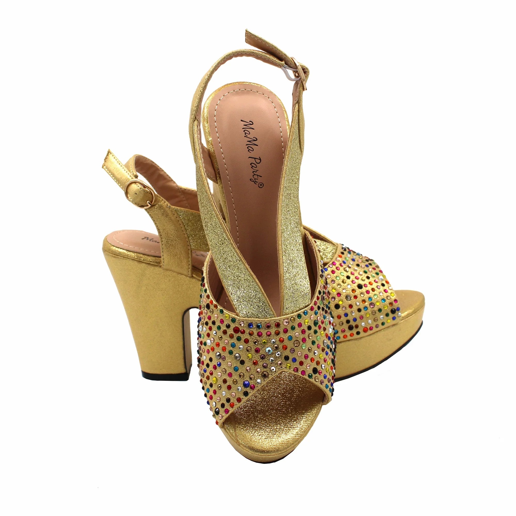 Designer African Shoes and Bag Set