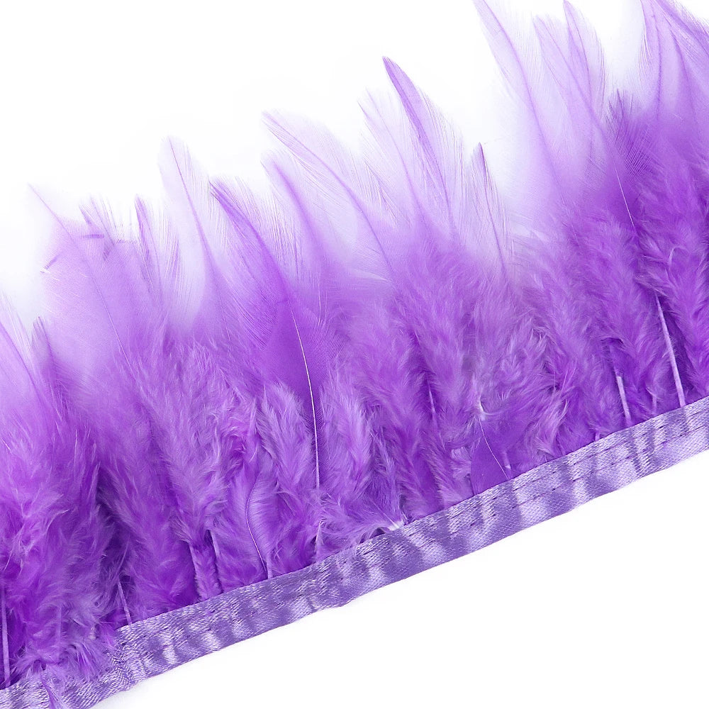 Rooster Feathers Trim Fringe Chicken Feather Strip