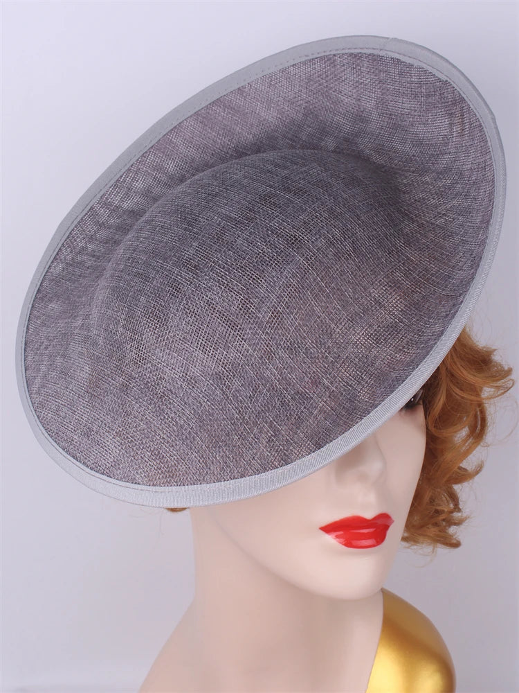 30cm Round Sinamay Fascinator Base DIY Millinery Headpiece Hat Making Blank