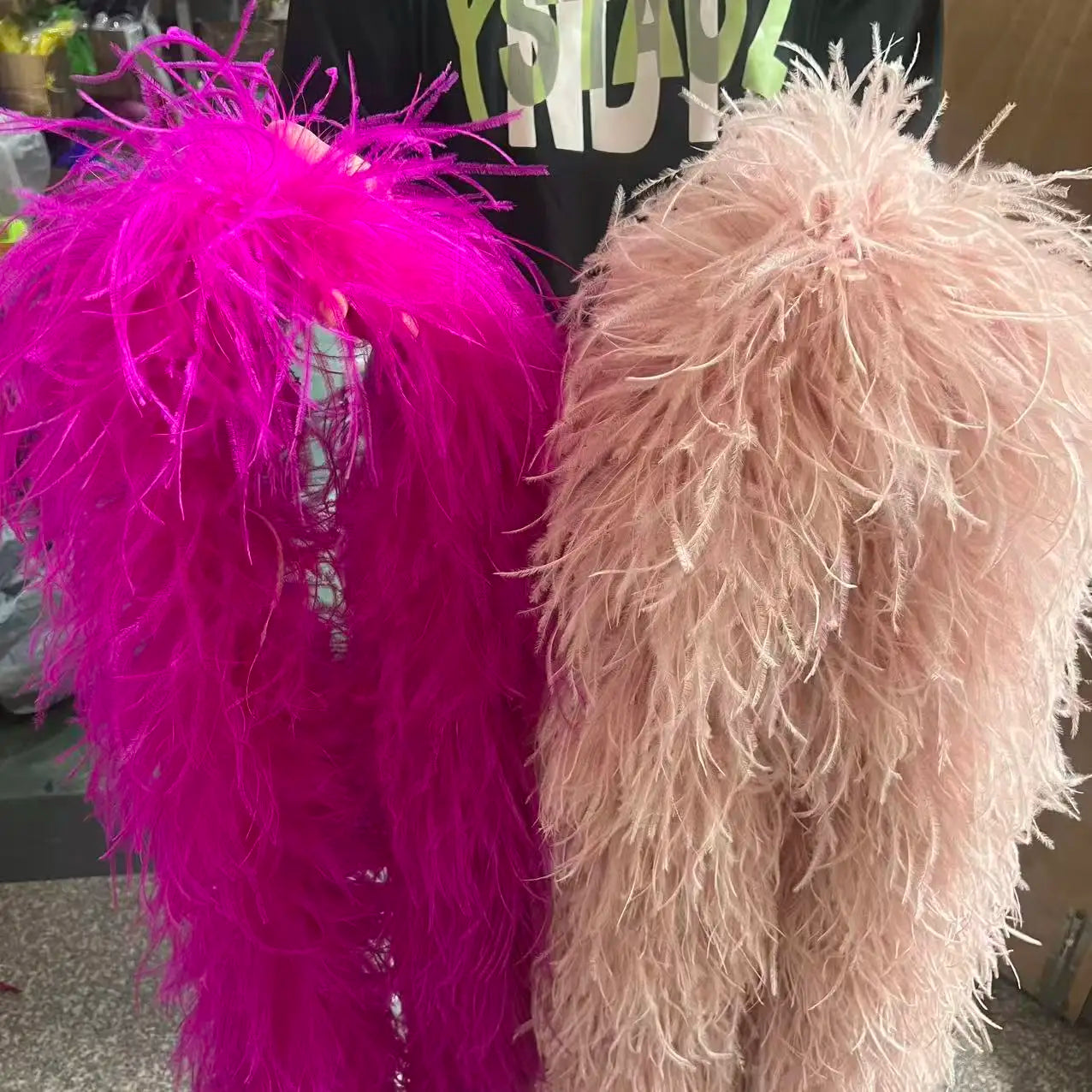 High-Density Ostrich Feather Performance Boa