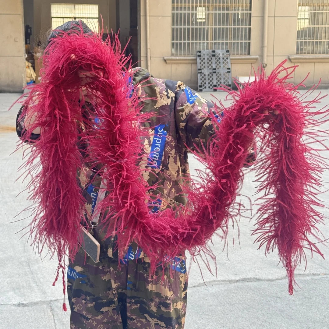 2M 1-20ply Fluffy Ostrich Feather Boa