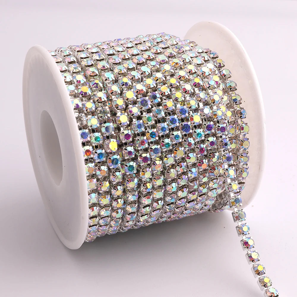 The Stardust Sparkle Chain – Deluxe Crystal Rhinestone Cup Chain Trim