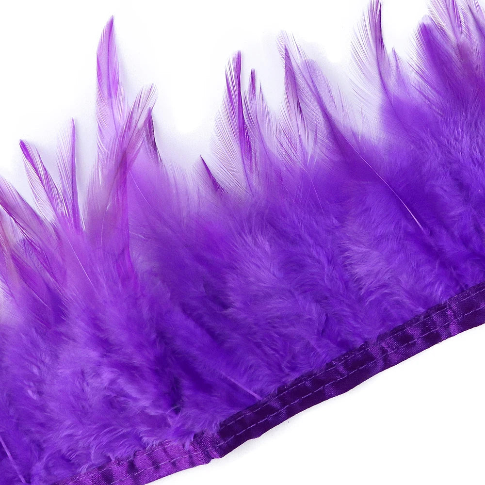 Rooster Feathers Trim Fringe Chicken Feather Strip