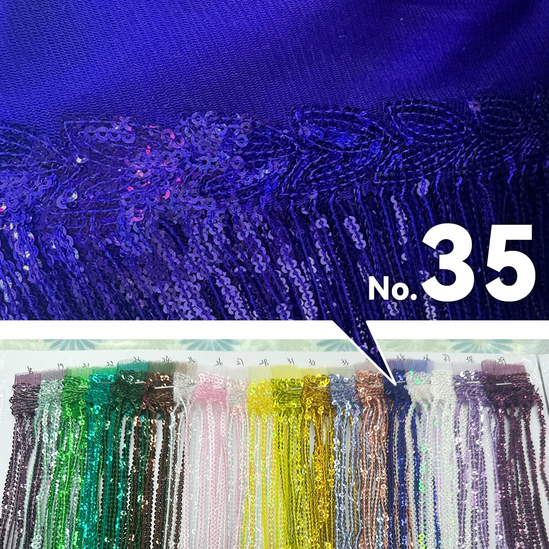 Premium Sequin Fringe Trim (20CM)