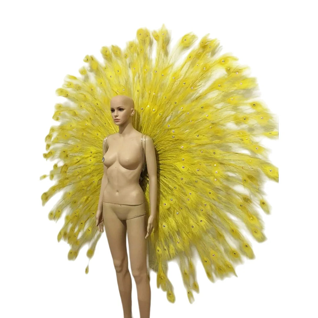 The Stardust Victoria Cabaret – Deluxe Angel Feather Wing & Headdress Stage Costume Set