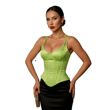 Lace-Up Corset Cami Crop Top & Streetwear Party Tank