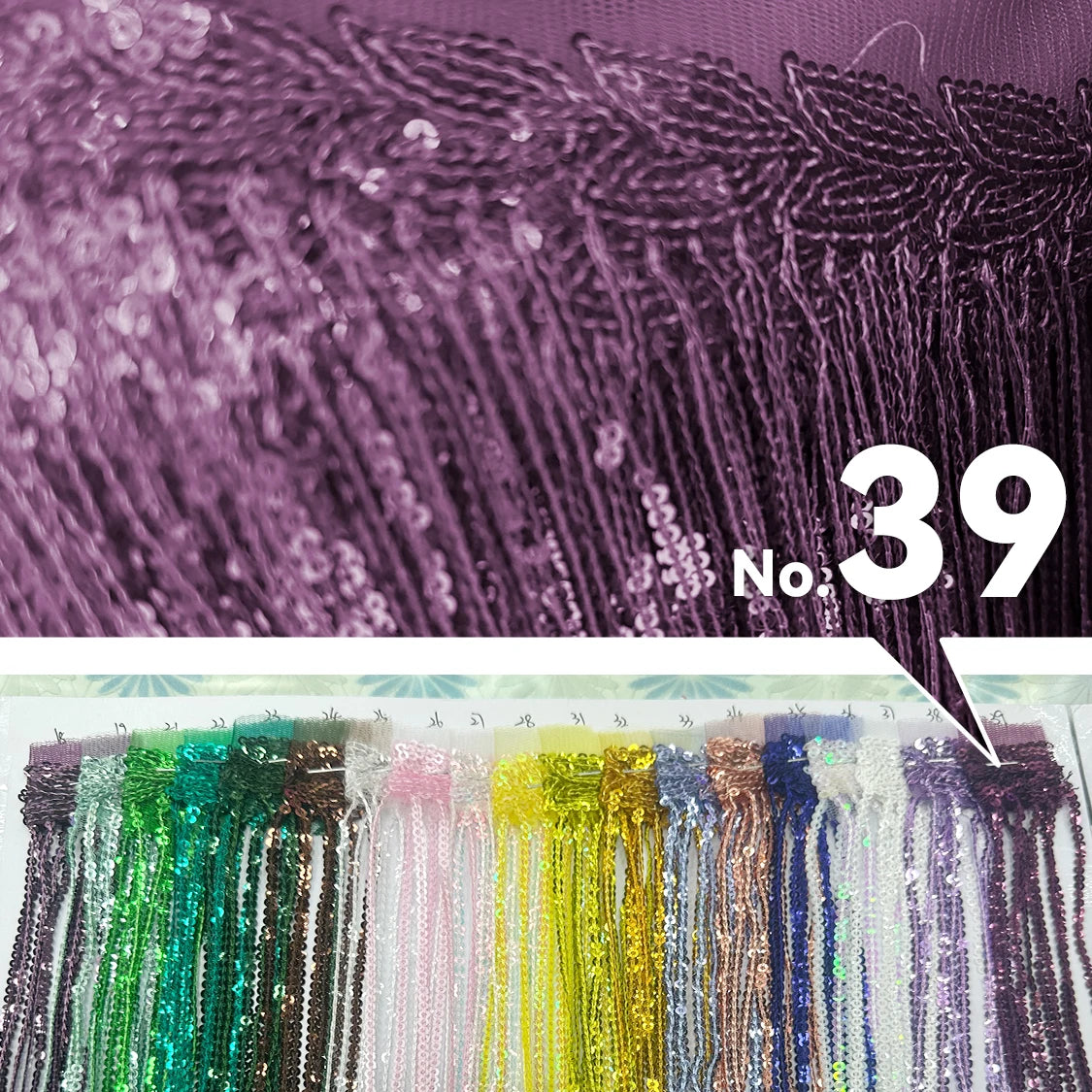 Premium Sequin Fringe Trim (20CM)