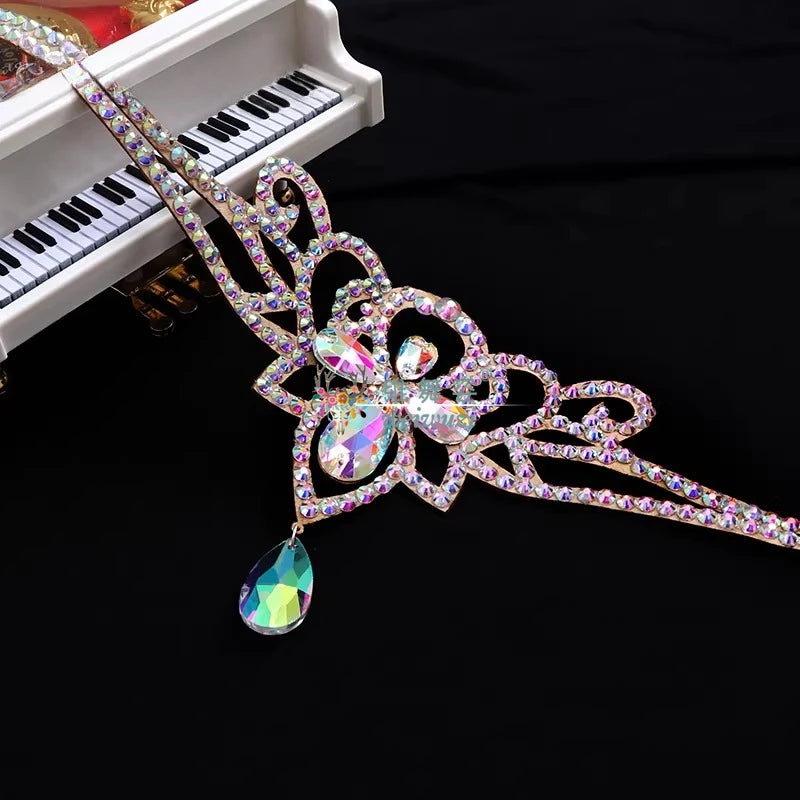 Layered Rhinestone Belly Dance Waist Belt