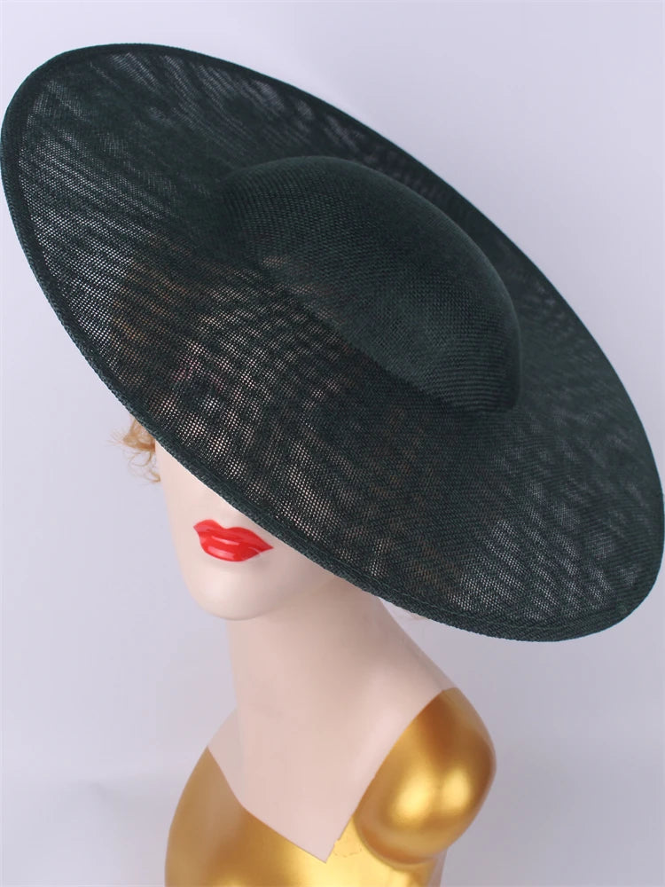 40cm Large Round Sinamay Fascinator Base DIY Millinery Derby Hat Headpiece Mold