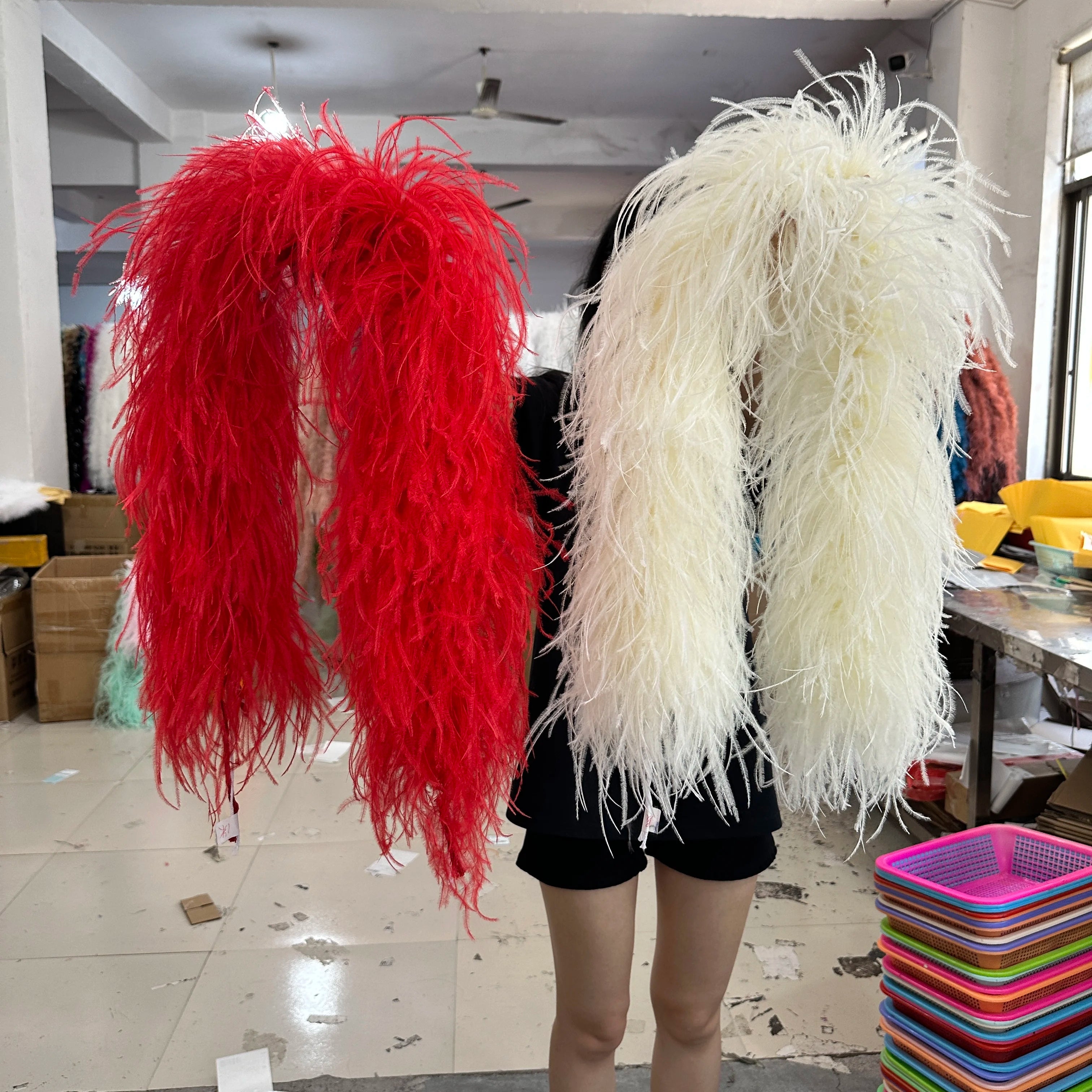 Ostrich Feather Trim Boa (1 Meter)