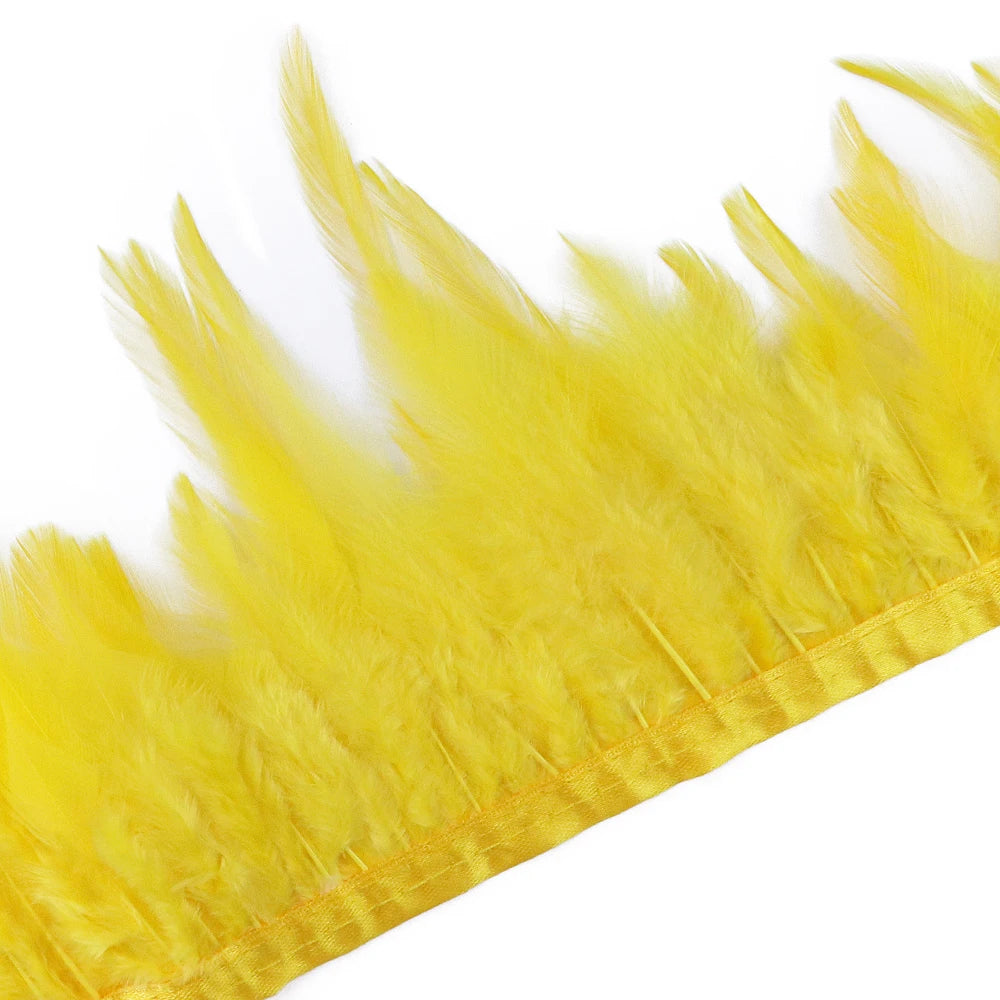 Rooster Feathers Trim Fringe Chicken Feather Strip