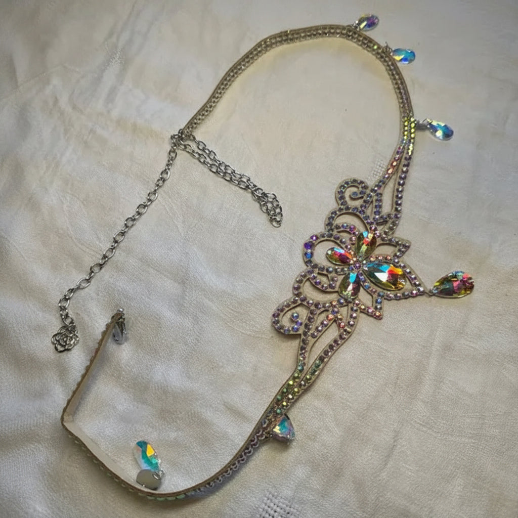 Sparkly Rhinestone Belly Dance Waist Chain Body Jewelry Belt