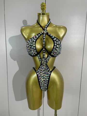 Gold Crystal Performance Bodysuit