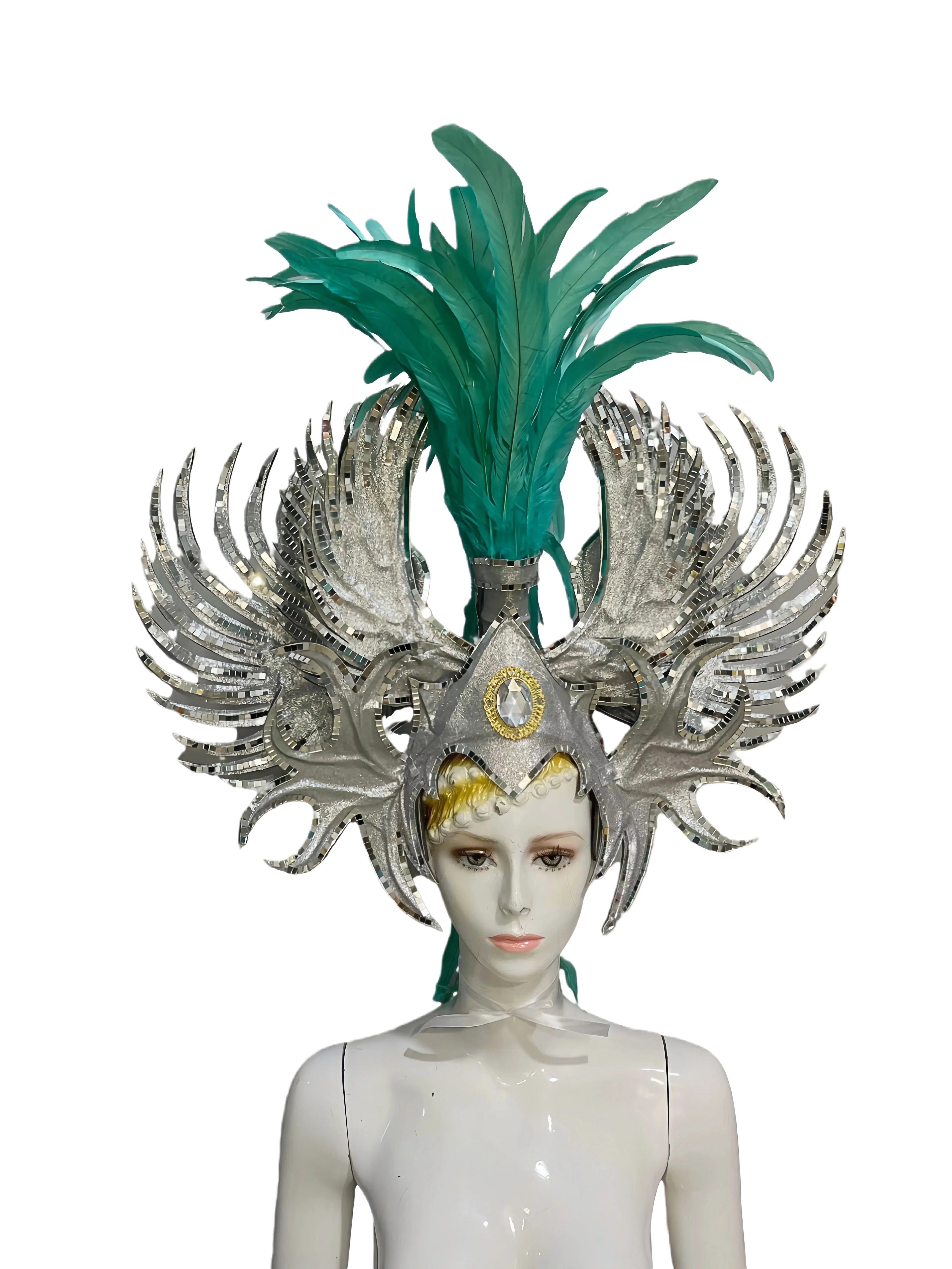 The Stardust Luminary – Premium Feathered Carnival & Samba Halo Headdress