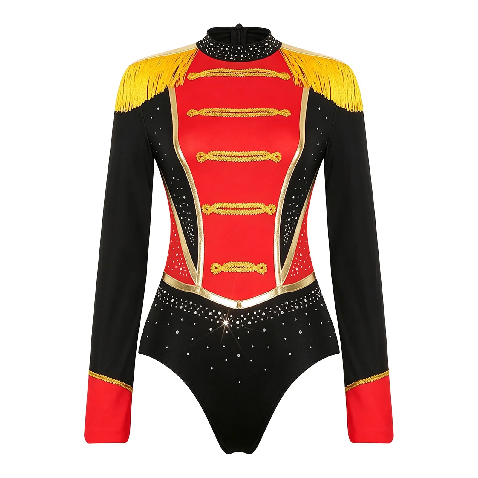 Velvet Circus Ringmaster Tailcoat Jacket Marching Band Halloween Showman Outerwear
