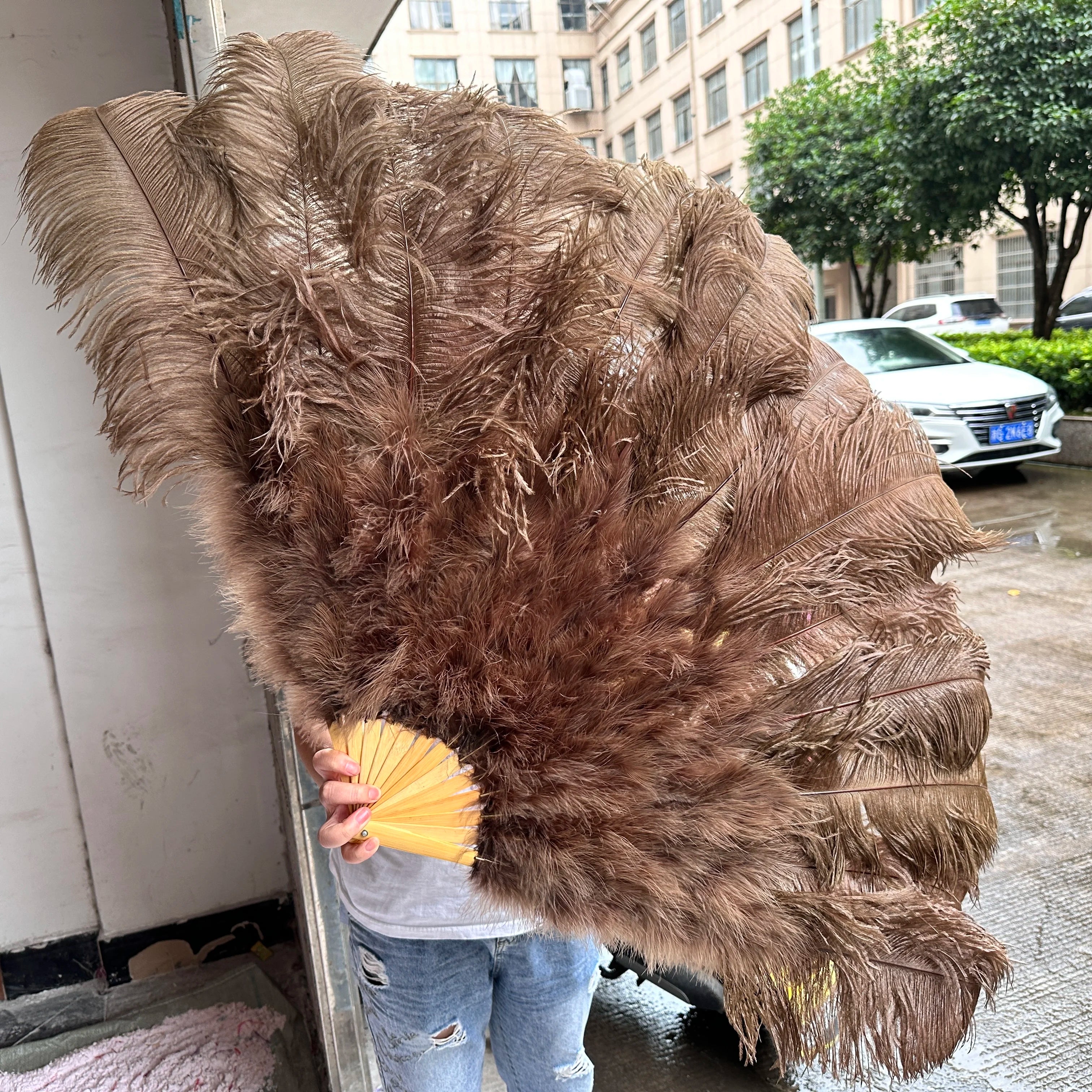 130CM Ostrich Feather Fans