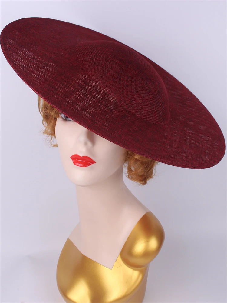 40cm Large Round Sinamay Fascinator Base DIY Millinery Derby Hat Headpiece Mold