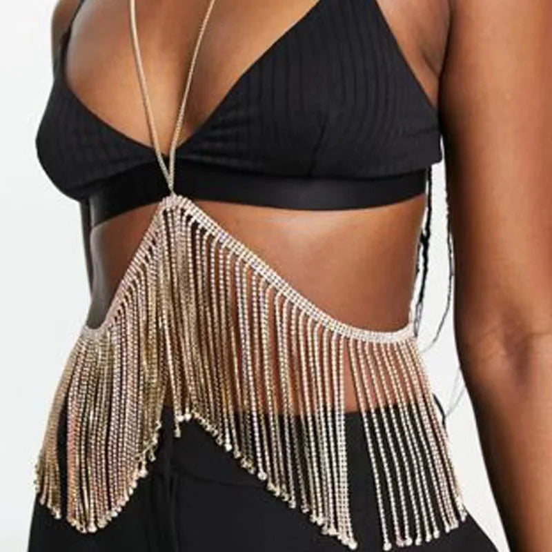 Crystal Sling Costume Body Chain
