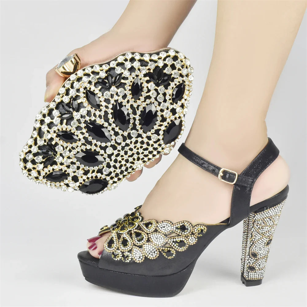 Italian Party Shoes and Bag Set