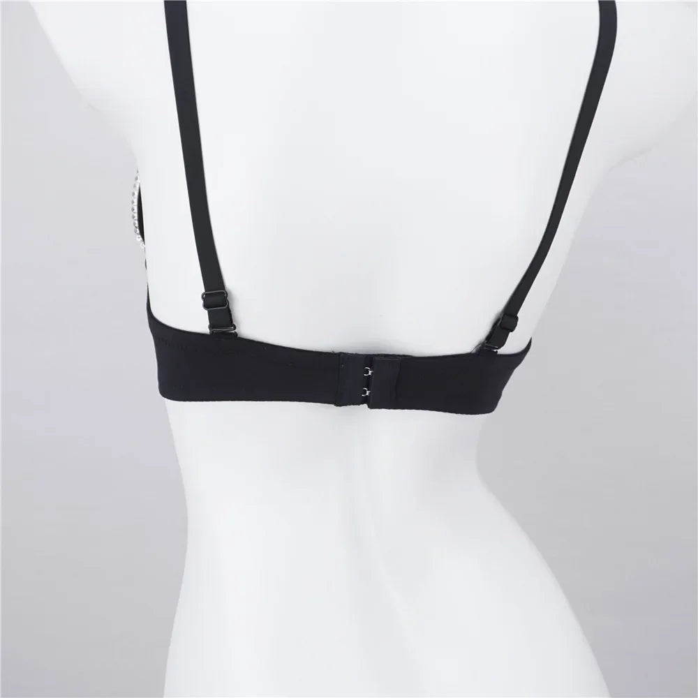 Tassel Fringe Push-Up Bra Corset Top Showgirl Stage Performance Bustier