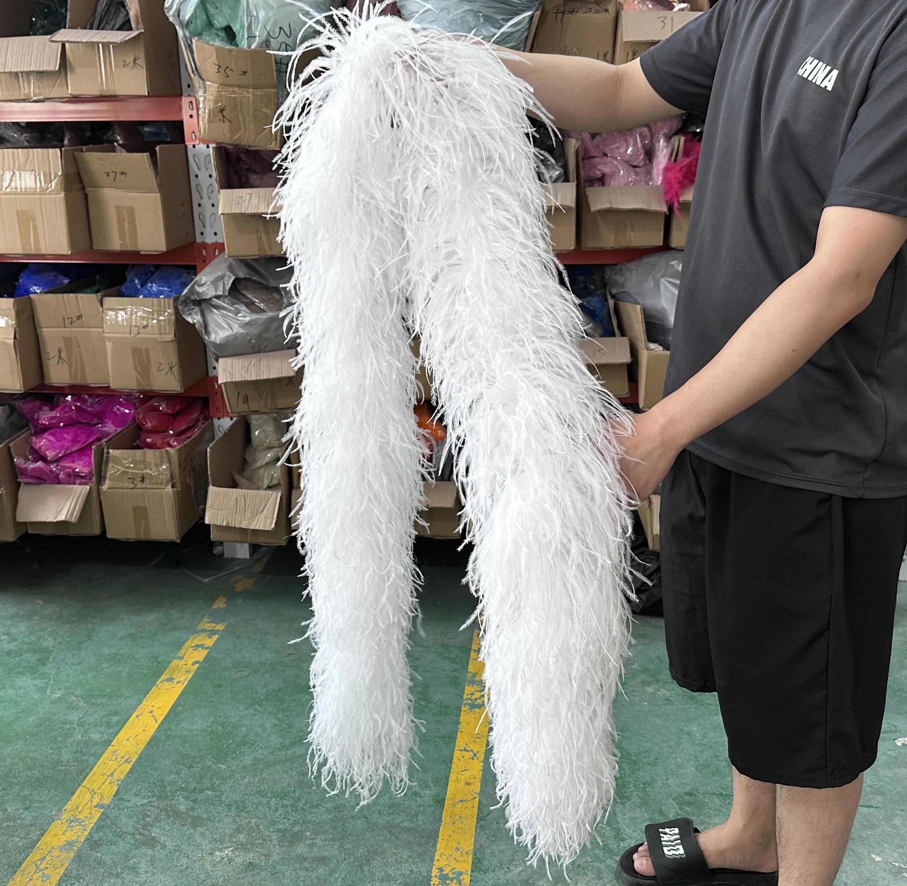 Multi-Ply Ostrich Feather Scarf Boa (2 Meters)