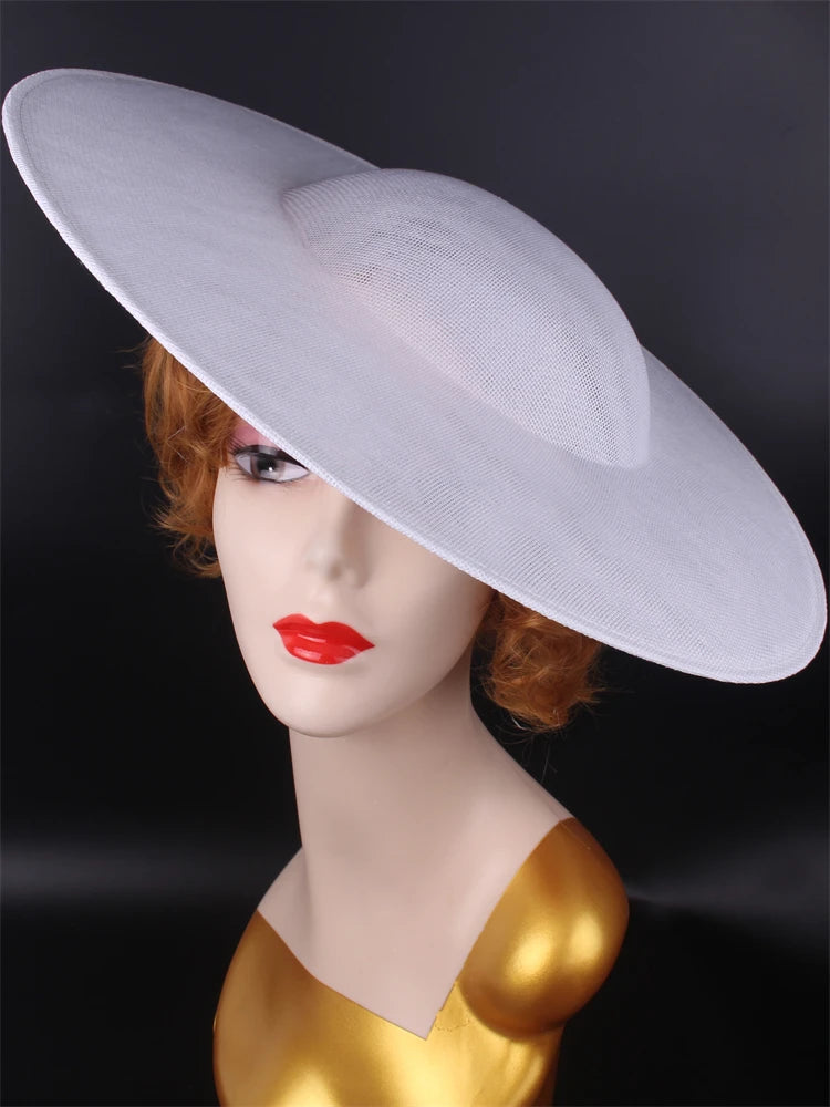 40cm Large Round Sinamay Fascinator Base DIY Millinery Derby Hat Headpiece Mold
