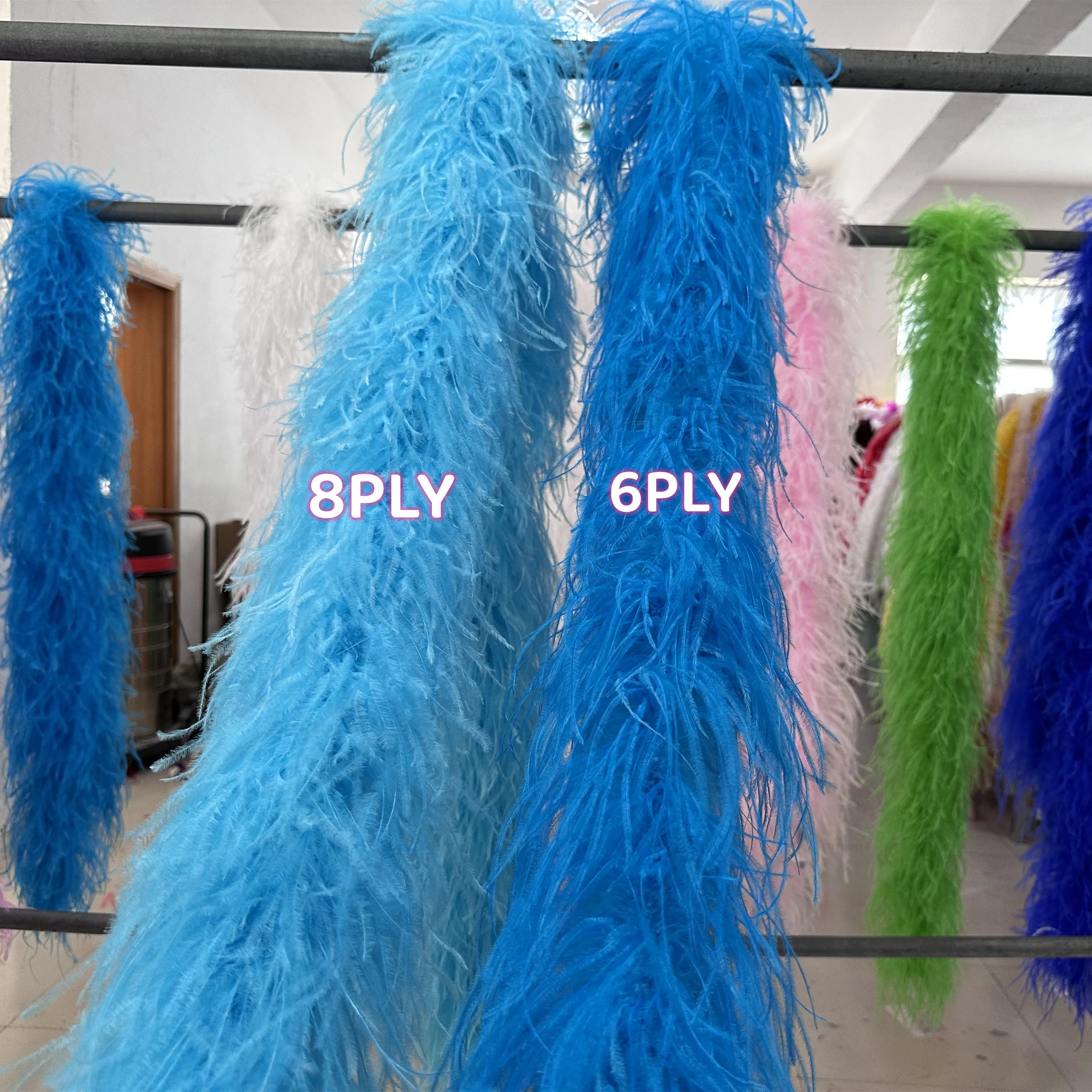 Multi-Ply Ostrich Feather Scarf Boa (2 Meters)