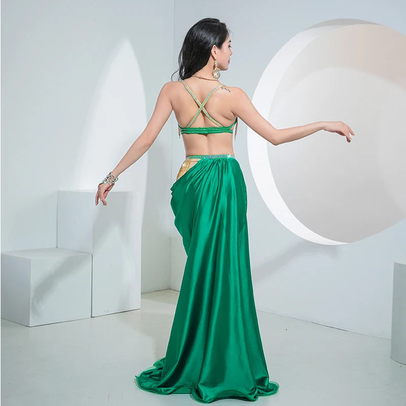 Dazzling Oriental Belly Dance Performance Suit & Competition Costume Set