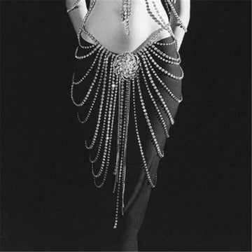 Multilayer Tassel Chain Skirt