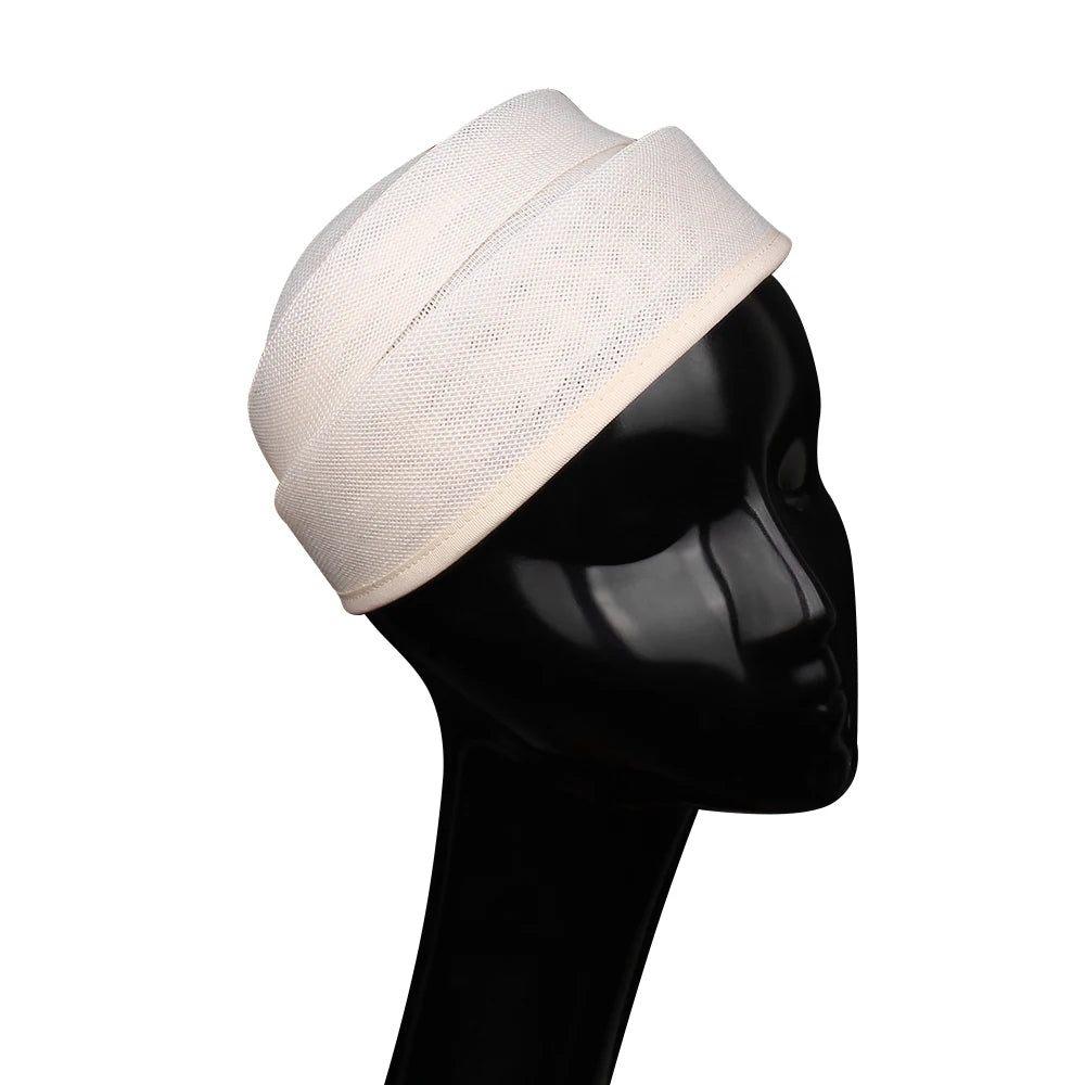 20cm Round Sinamay Fascinator Base DIY Millinery Headpiece Cocktail Hat Mold