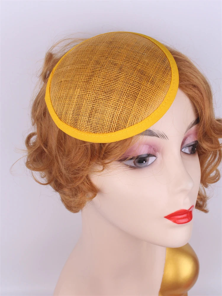 13cm Round & Teardrop Sinamay Fascinator Base DIY Millinery Headpiece Mold