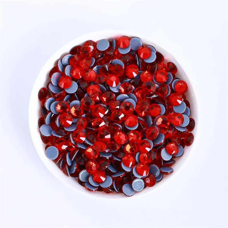 Glass Crystal Hot-Fix Rhinestones Flatback Strass Stones SS6-SS30 Bulk Pack