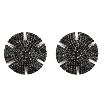 Sparkly Rhinestone Geometric Reusable Nipple Pasties Self-Adhesive Breast Covers