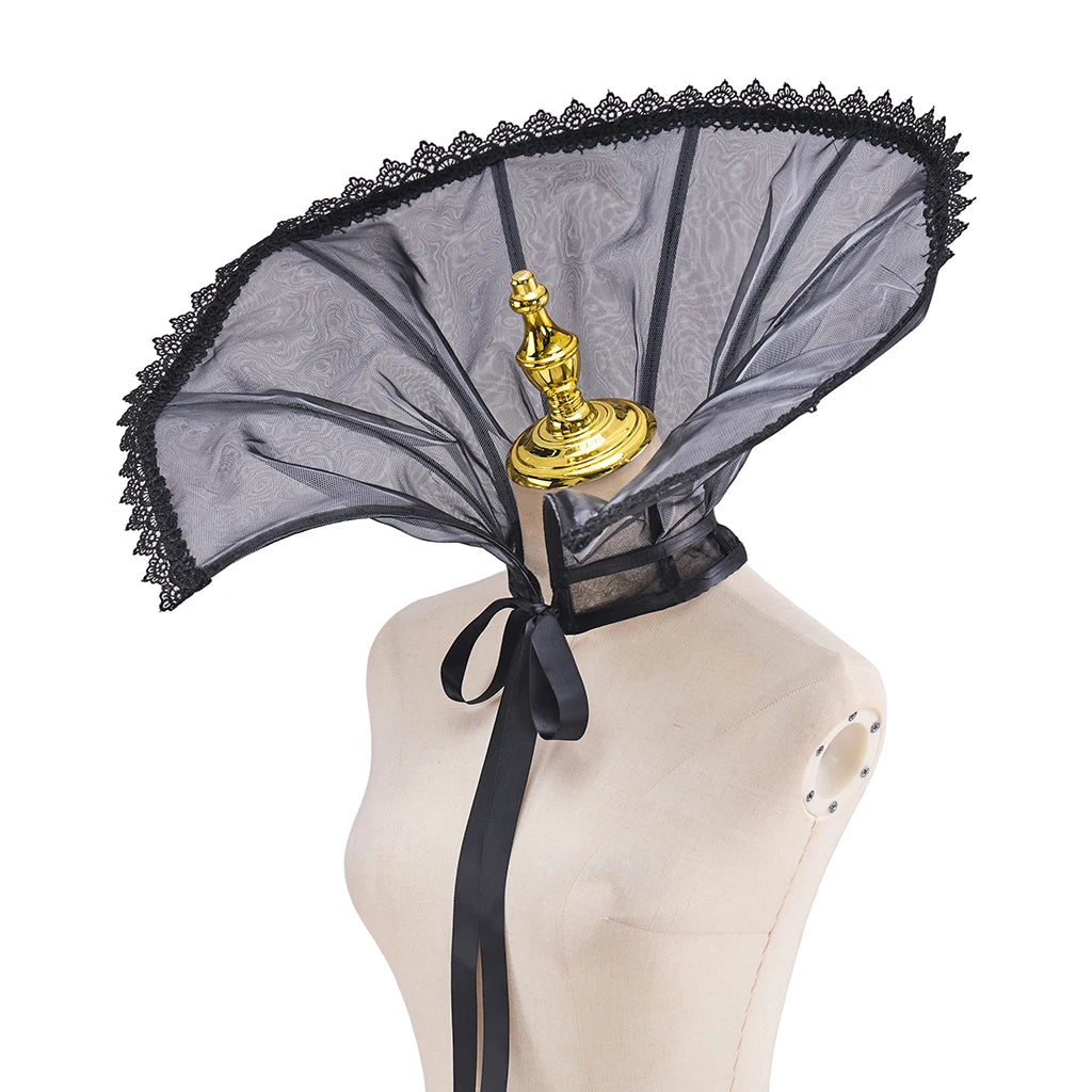 Tudor Elizabethan Standing Collar Gothic Renaissance Medici Ruffle Neck Capelet