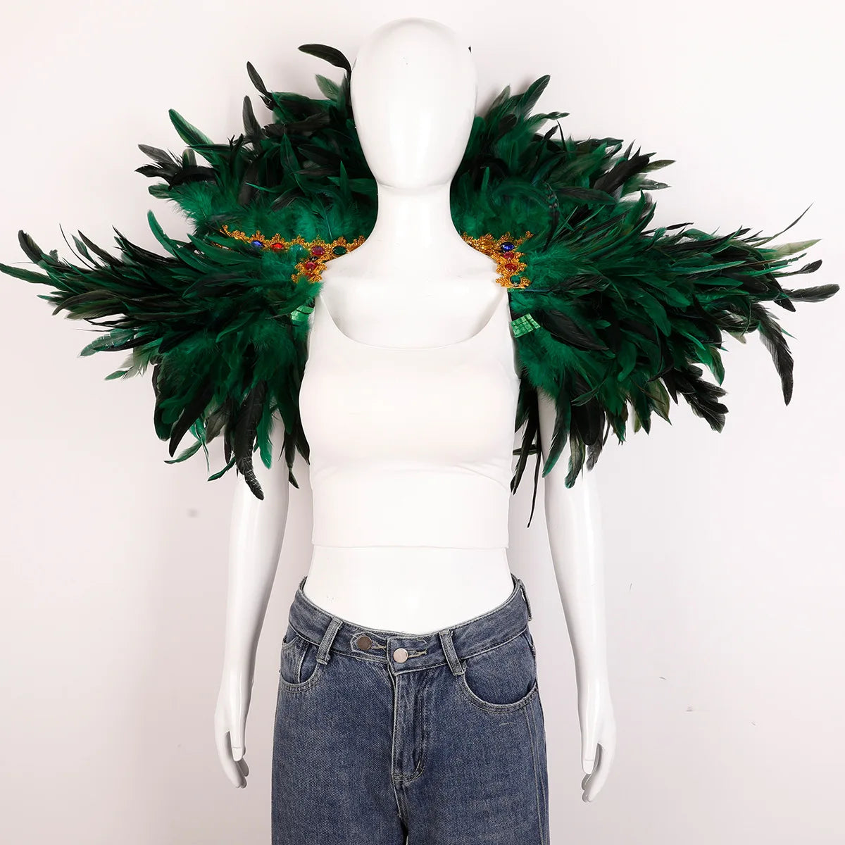 Festival Carnival Feather Shawl