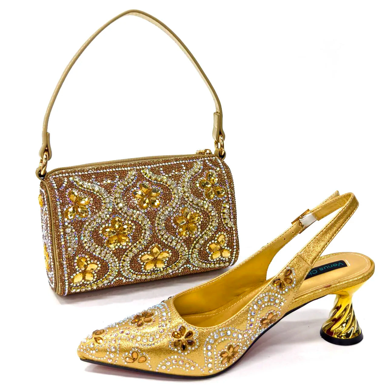 Italian Shoes And Bag Set