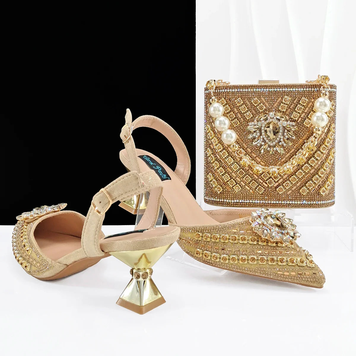 Matching Women Shoe and Bag Set