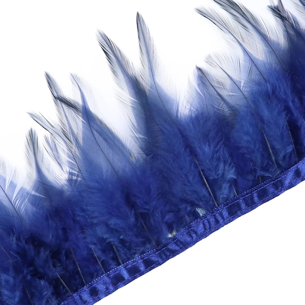Rooster Feathers Trim Fringe Chicken Feather Strip