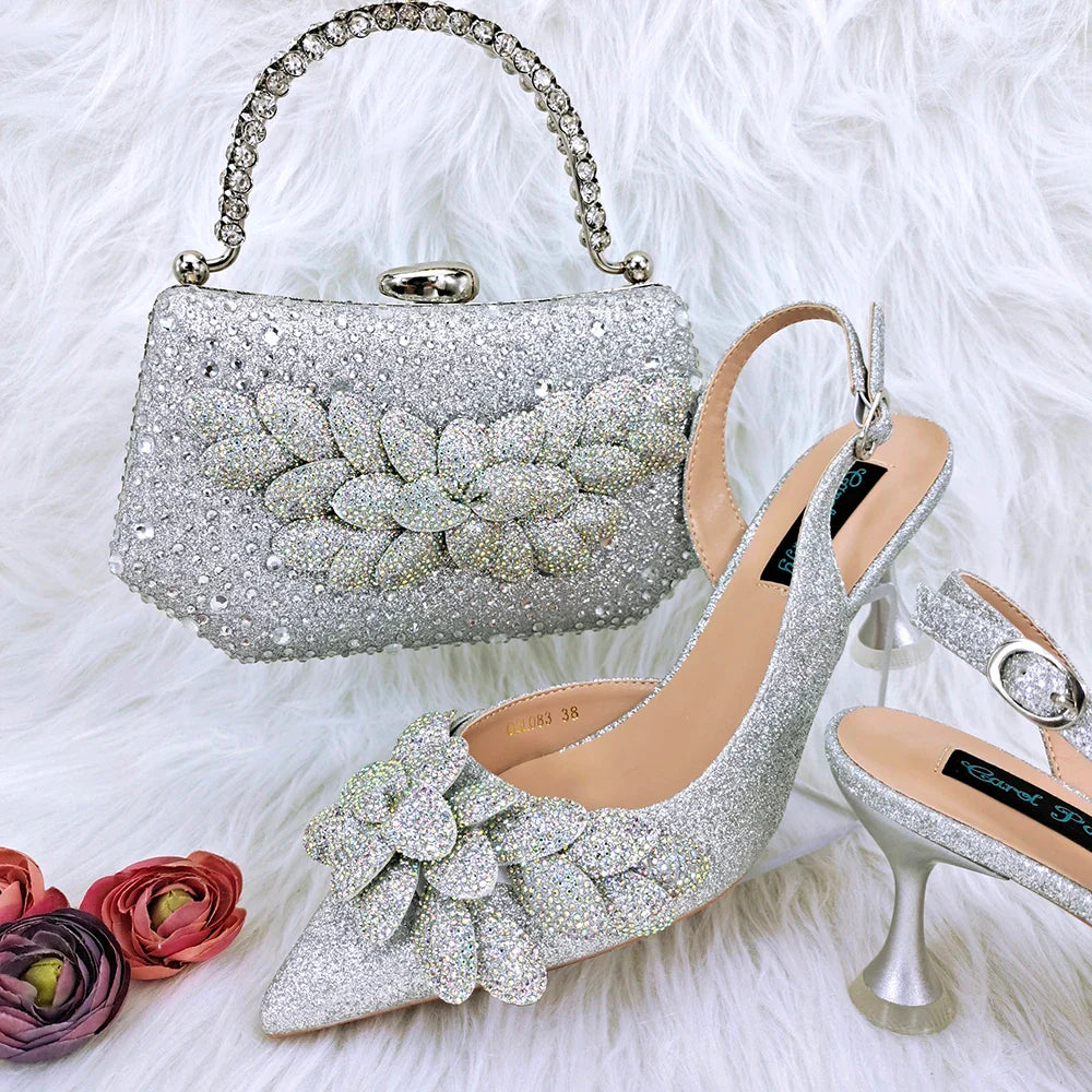 Italian Shoes And Bag Sets For Evening Party HFG1-6