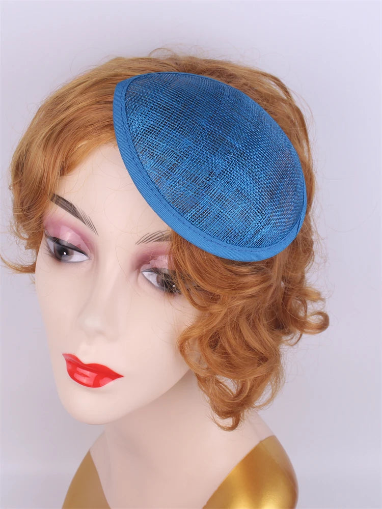 13cm Round & Teardrop Sinamay Fascinator Base DIY Millinery Headpiece Mold