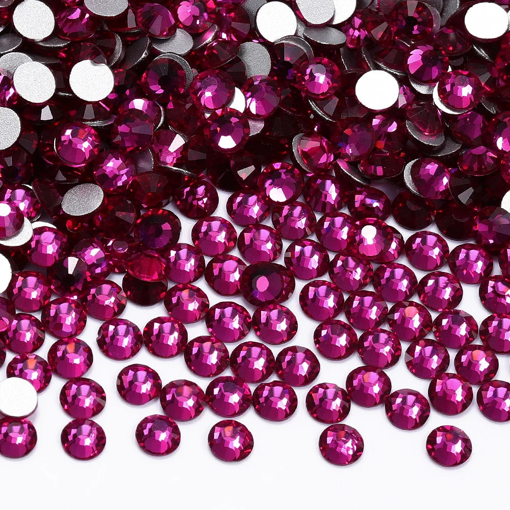SS3-SS30 Top Quality Glass Flat-Back Rhinestones