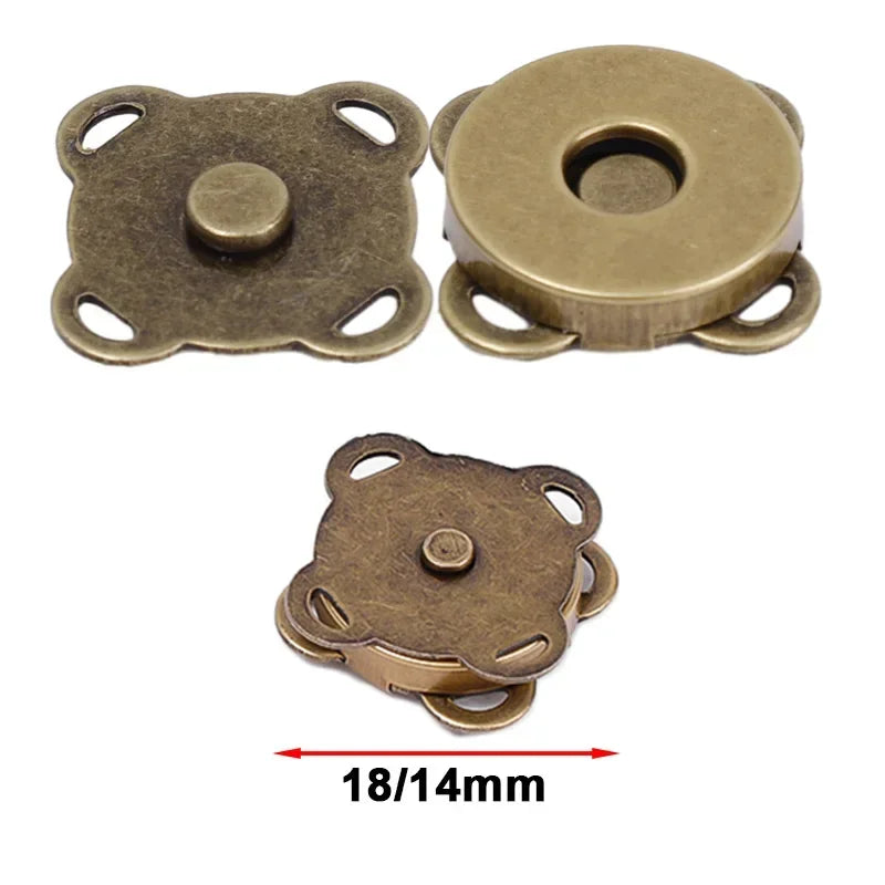 Magnetic Snap Fastener Clasps & Buttons for Bags, Purses & DIY Crafts